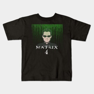 Resurrections Matrix 4 - avatar Trinity Neo Keanu Reeves Kids T-Shirt